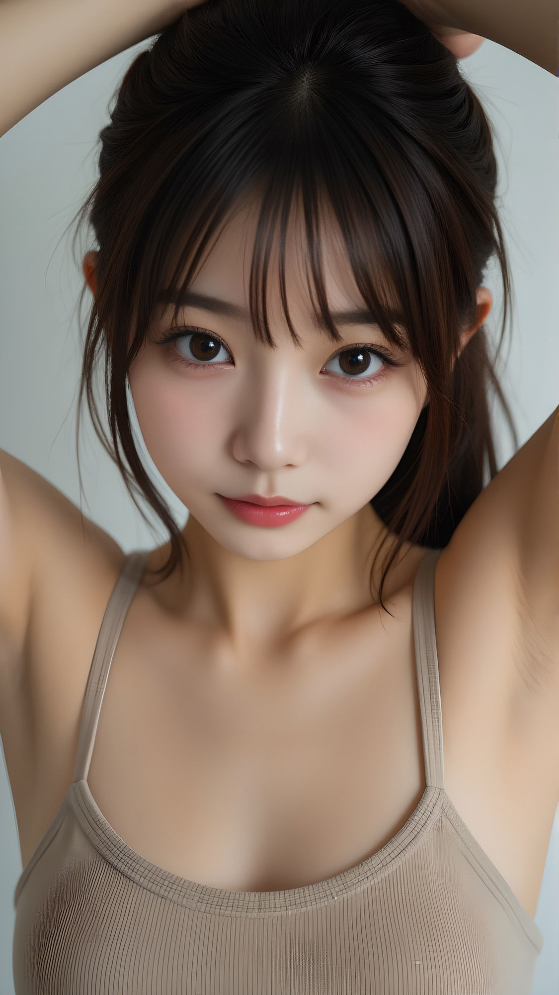 動くAI美女の脇にドキドキ！脇フェチ歓喜の高解像度画像＆動画 - 脇を愛する全ての人へ - サンプル画像 1