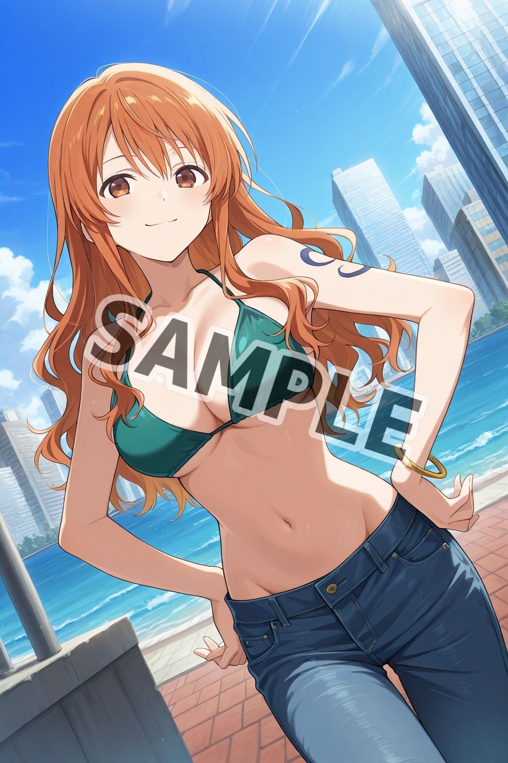 【ワ●ピース】航海士ナ●に性処理はおまかせ！ - サンプル画像 1