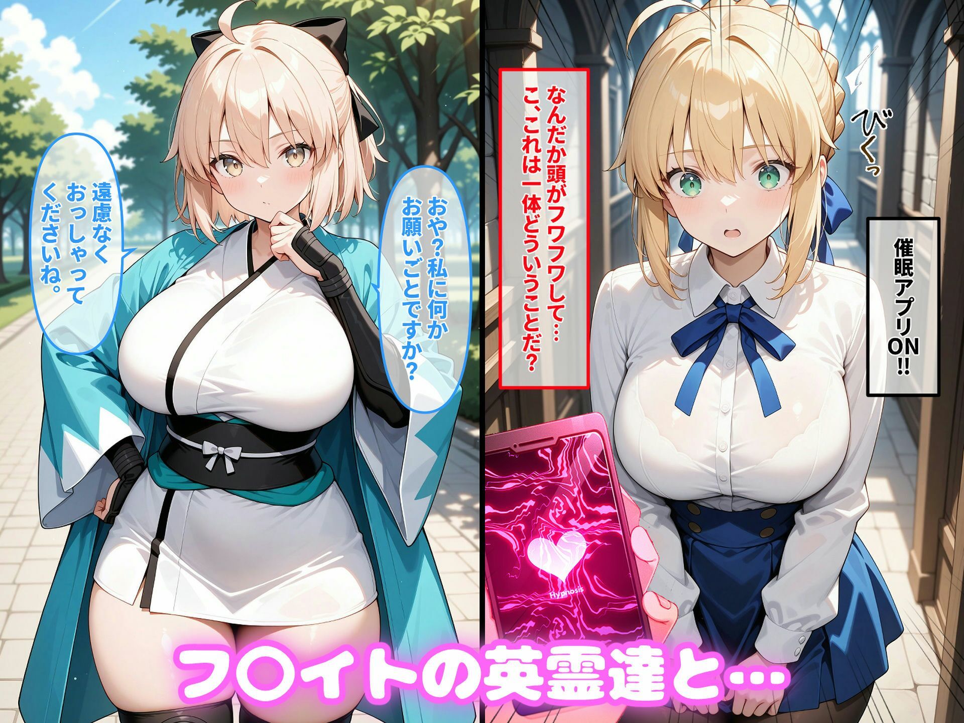 フ〇イトのヒロイン達と汗だく孕ませHする話 - サンプル画像 1