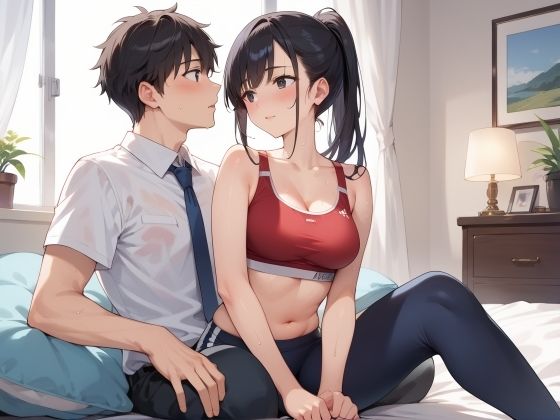 濡れやすいスポーツ女子のキツマンで膣絞りされた - サンプル画像 2
