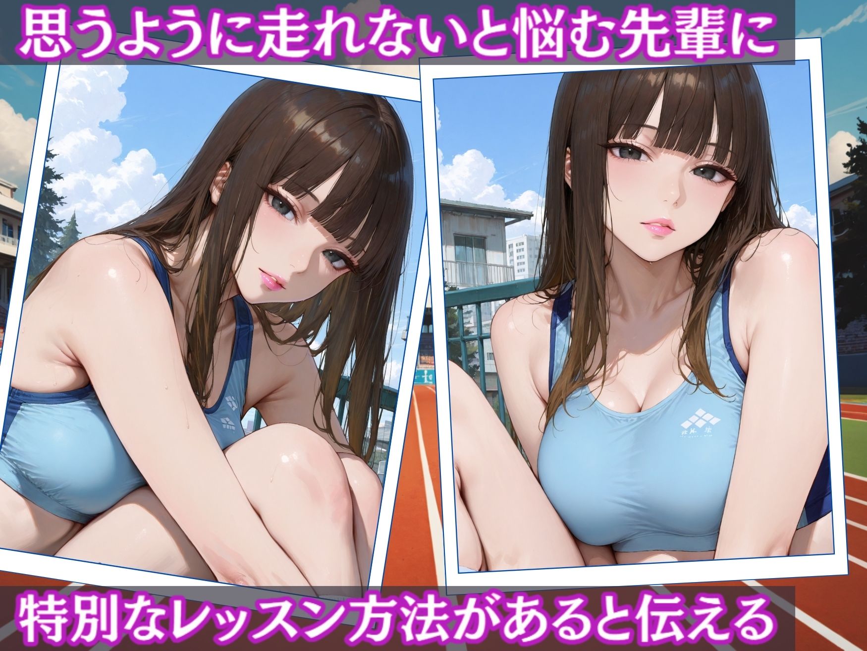 陸上巨乳女子校生を調教支配 - サンプル画像 2