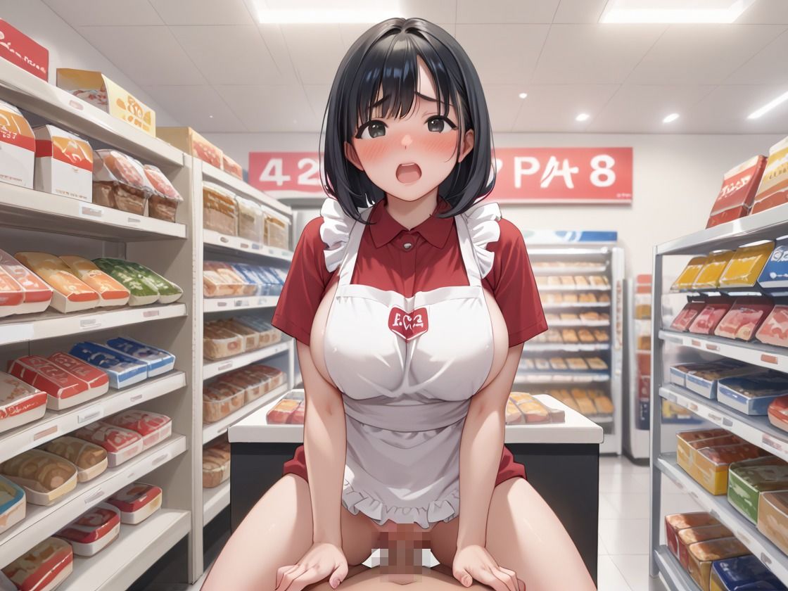 バイト中の女子校生にお仕置きセックス - サンプル画像 1