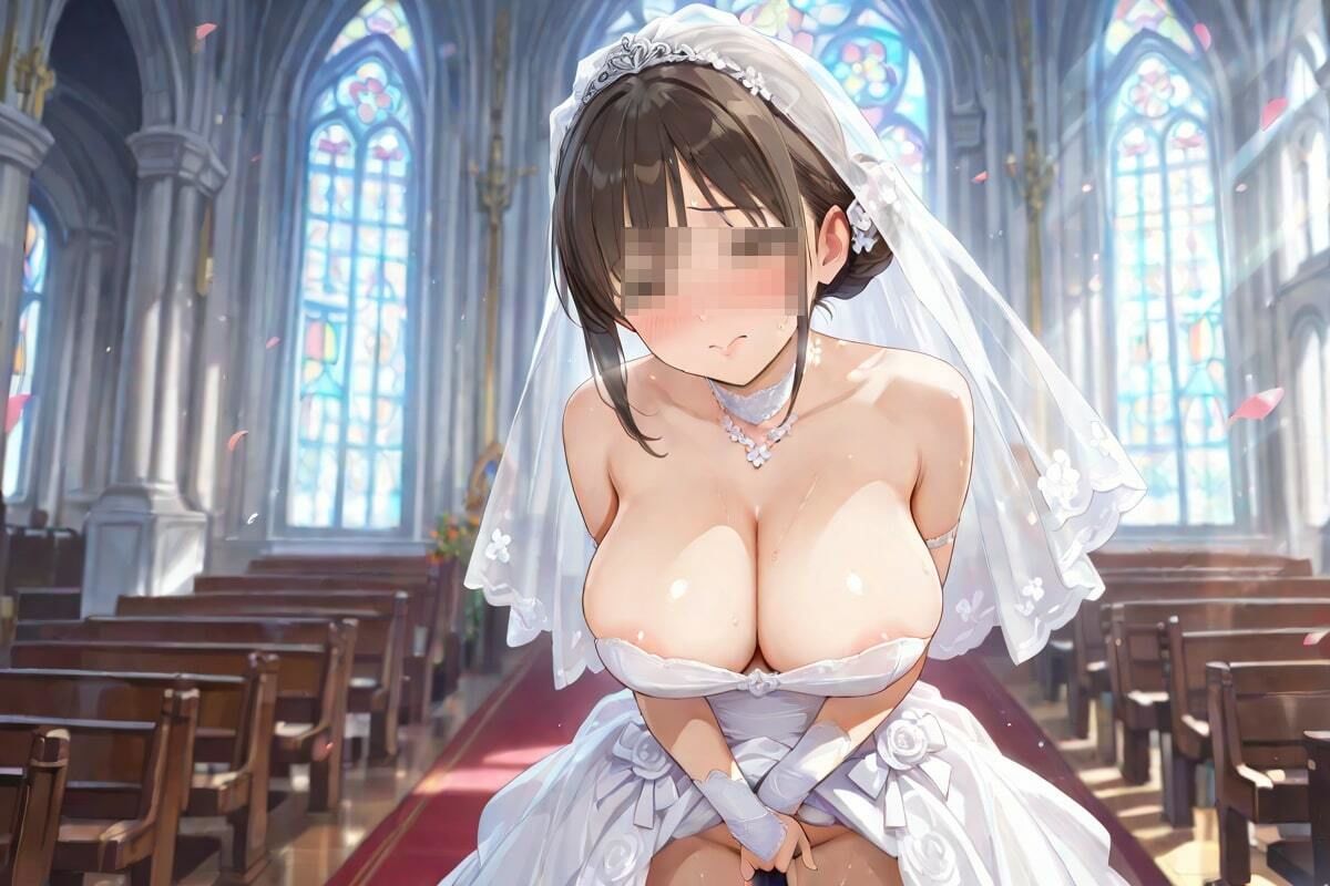 挑発する花嫁  〜はだけたドレスの誘惑〜 - サンプル画像 5