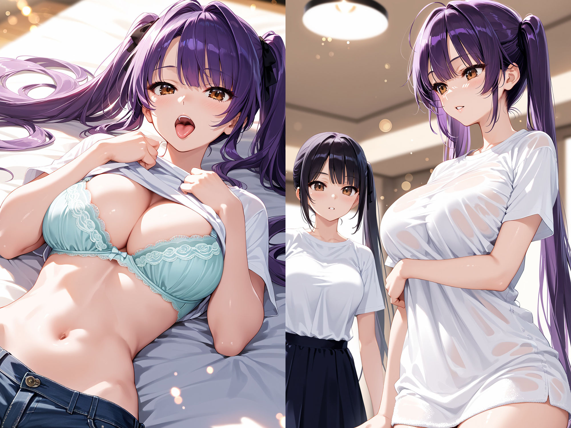 名門！ばくにゅう女子マネの性処理管理術【ツインテール編】 - サンプル画像 4