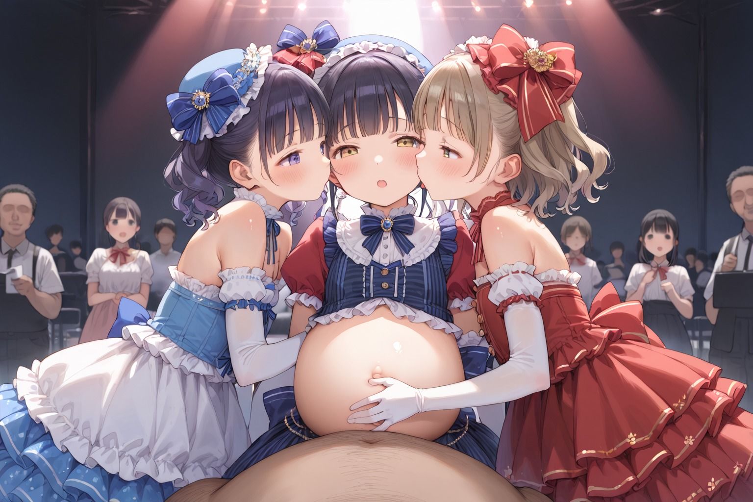 少女アイドルグループ孕ませ大乱交 - サンプル画像 4