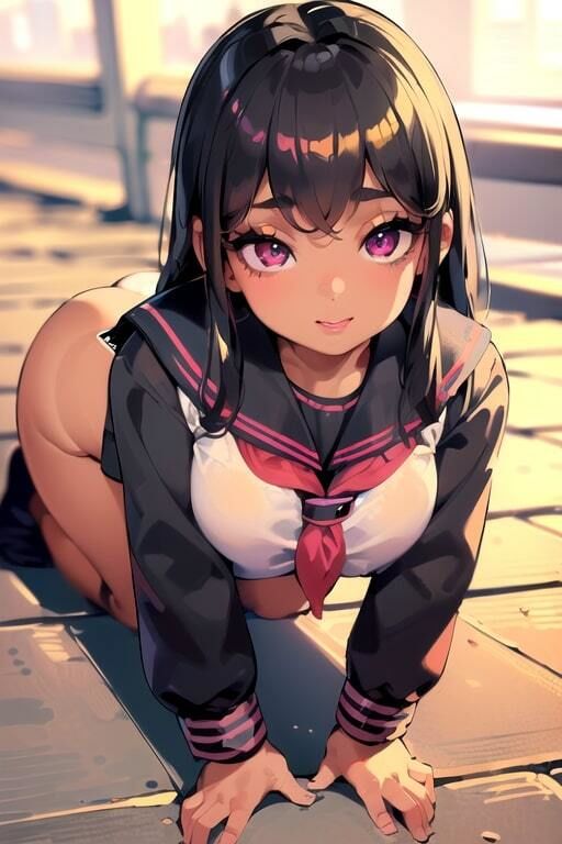 AIグラビアCG集 爆乳メス〇キ学園 - サンプル画像 1