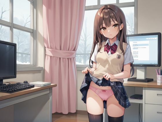 セックスに興味津々な幼馴染と図書室H - サンプル画像 1