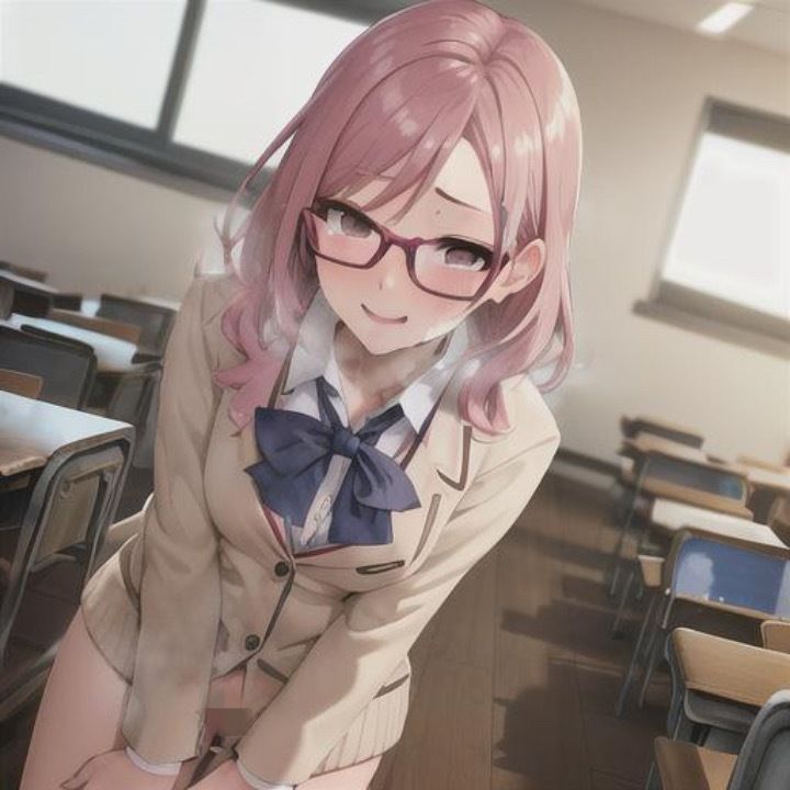 真面目委員長の秘密の放課後  ピンク髪ちゃん編 - サンプル画像 4