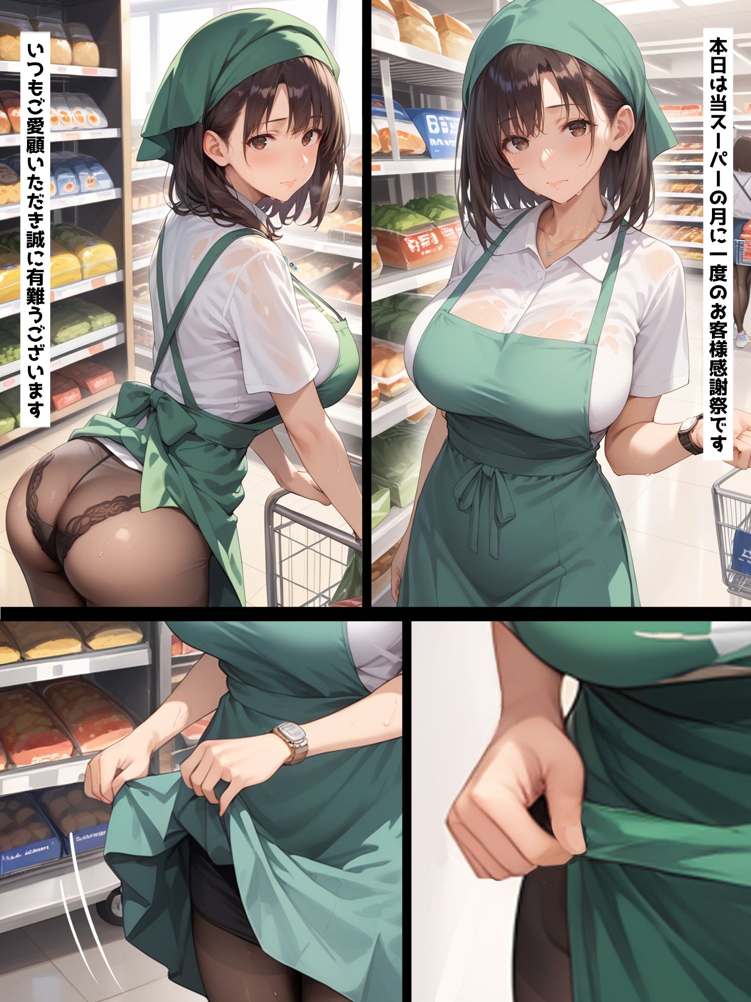 爆乳ミセス 人妻マーケット編 vol.9【セリフ入有】 - サンプル画像 1
