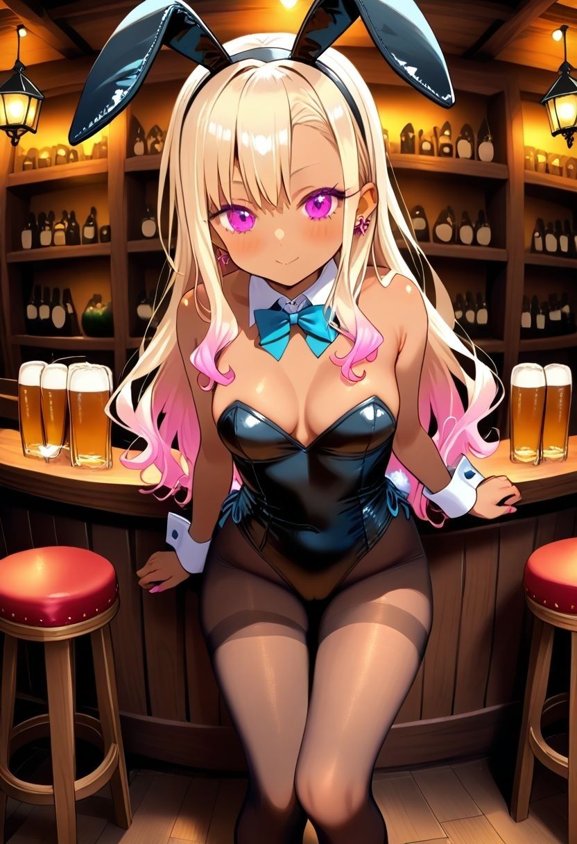 ギャルとバニーガールと性交 - サンプル画像 1