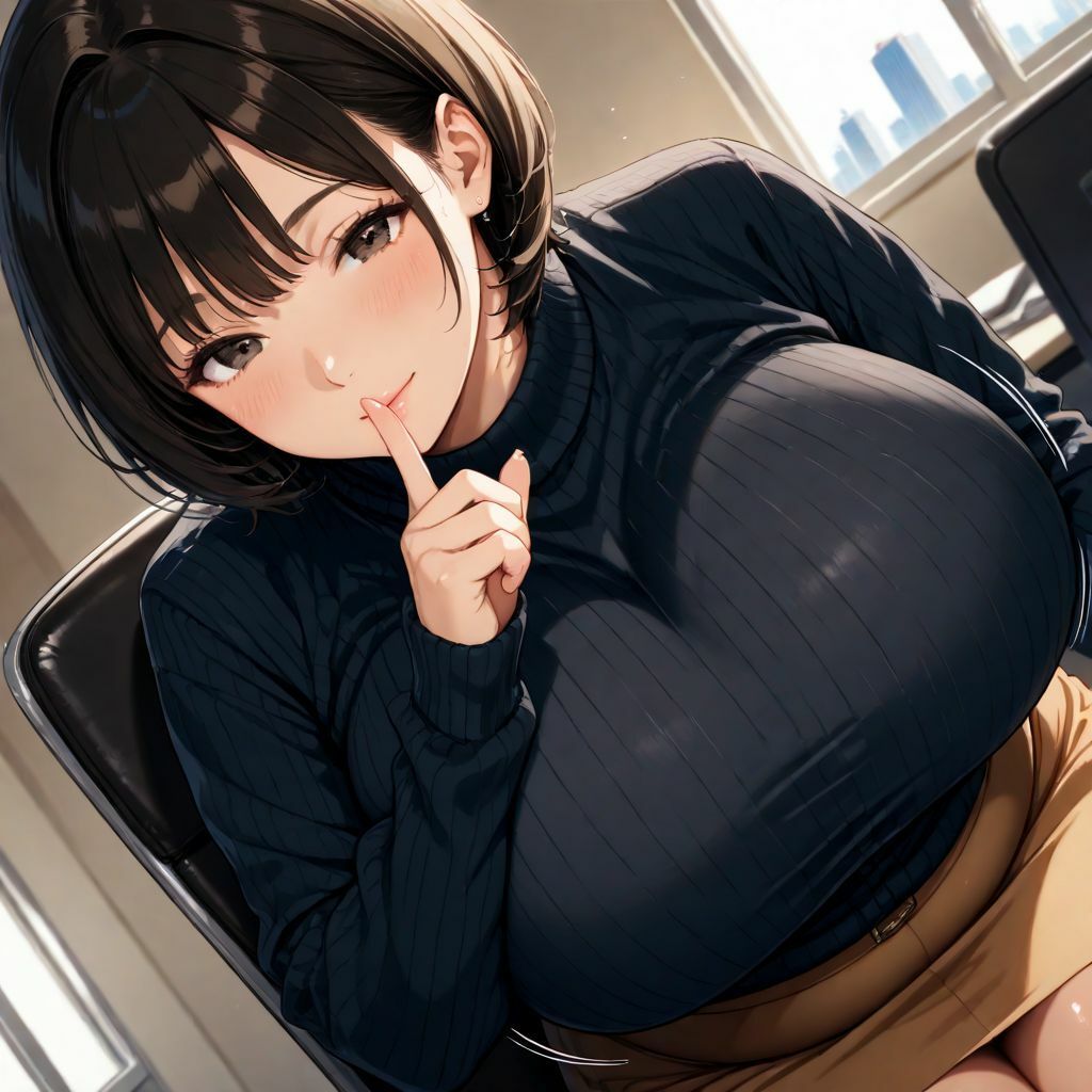 職場の上司が爆乳痴女に？ たくさんイカせてあげる - サンプル画像 2