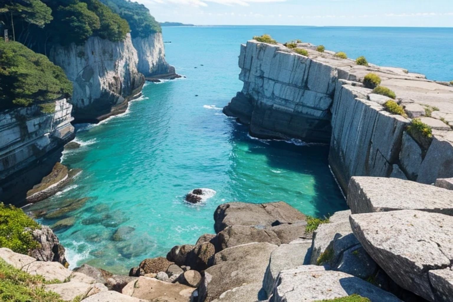 岩場・崖  背景素材 - サンプル画像 2