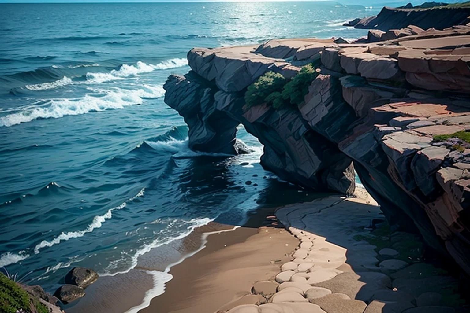 岩場・崖  背景素材 - サンプル画像 6