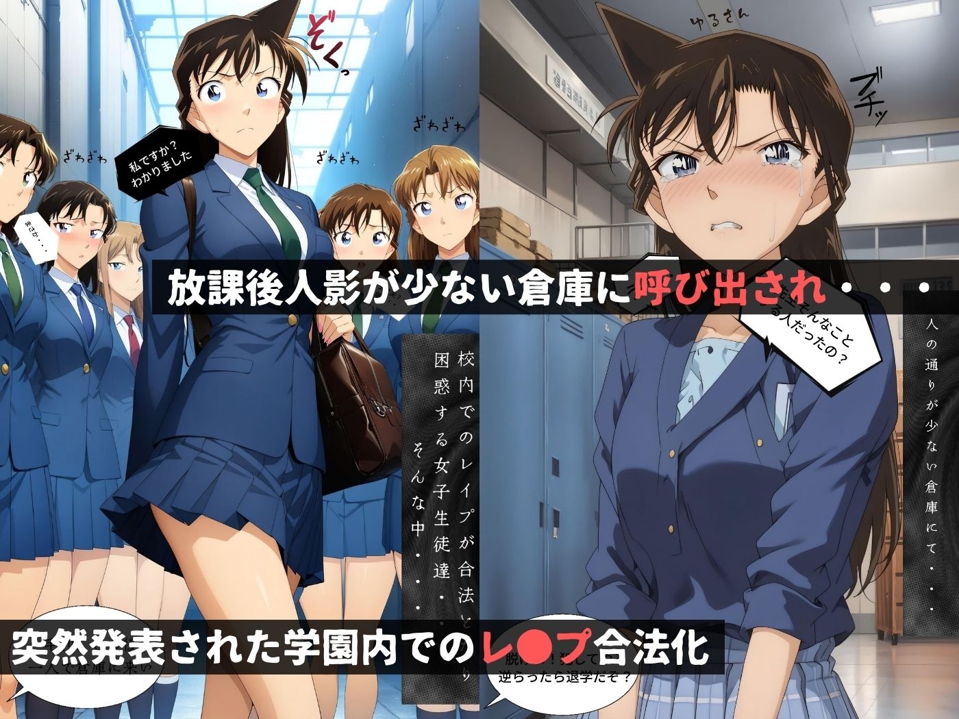 レ●プが合法になった学園〜毛●蘭編〜（本編＋CG集） - サンプル画像 2