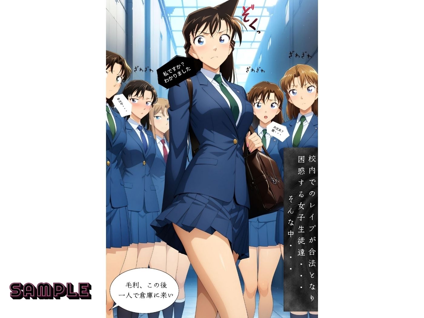 レ●プが合法になった学園〜毛●蘭編〜（本編＋CG集） - サンプル画像 7