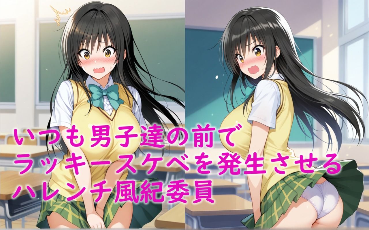 古〇川唯 誘拐拘束〇辱 ハレンチ風紀委員が同級生男子達に生ハメ＆連続中出しで〇される - サンプル画像 1