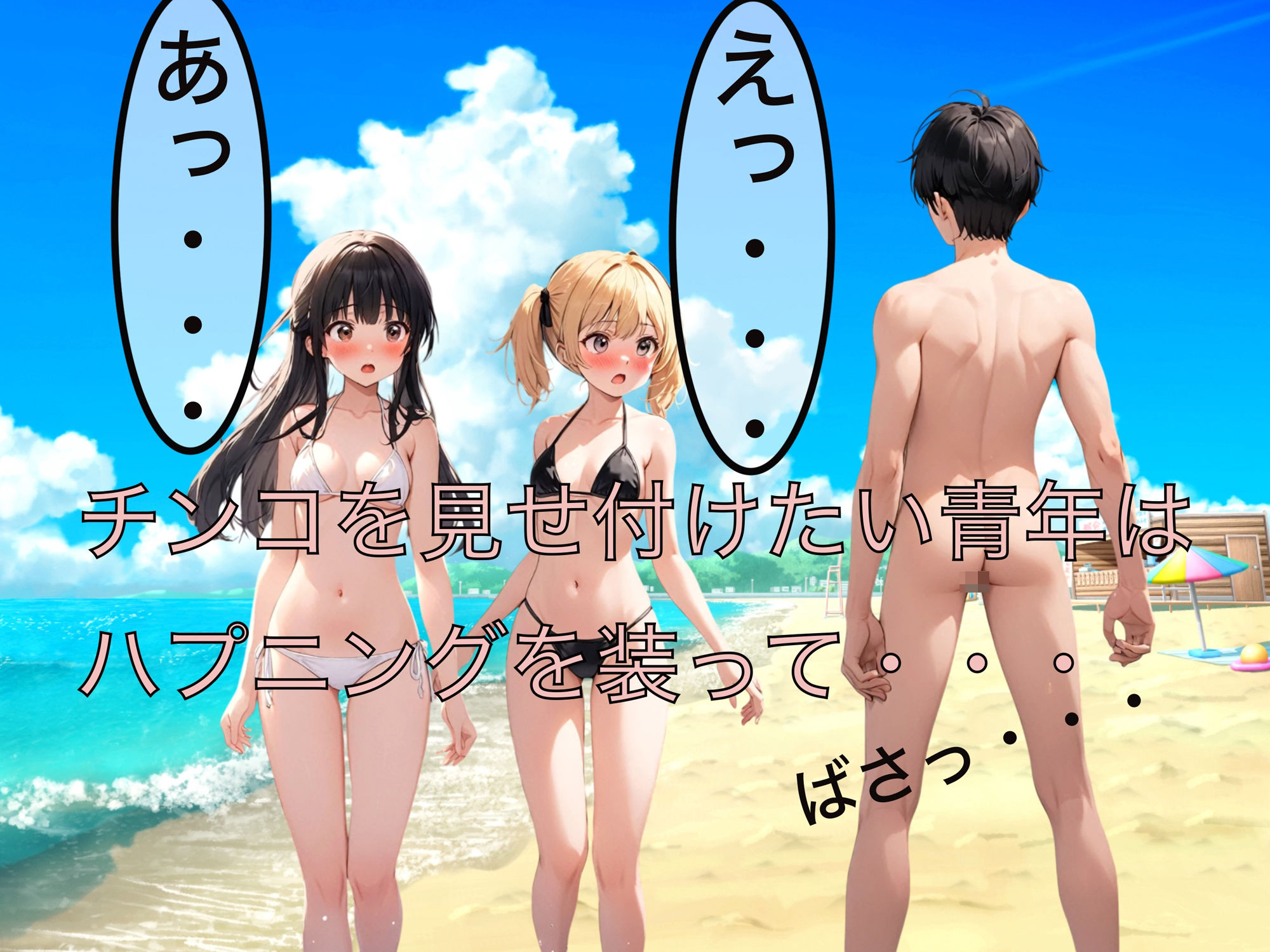 ハプニングなら露出も合法 - サンプル画像 1