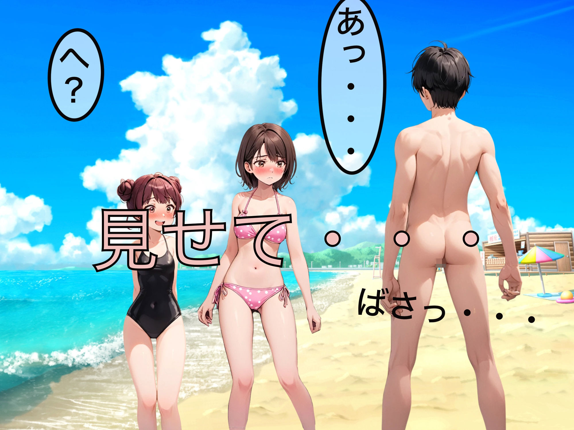 ハプニングなら露出も合法 - サンプル画像 2