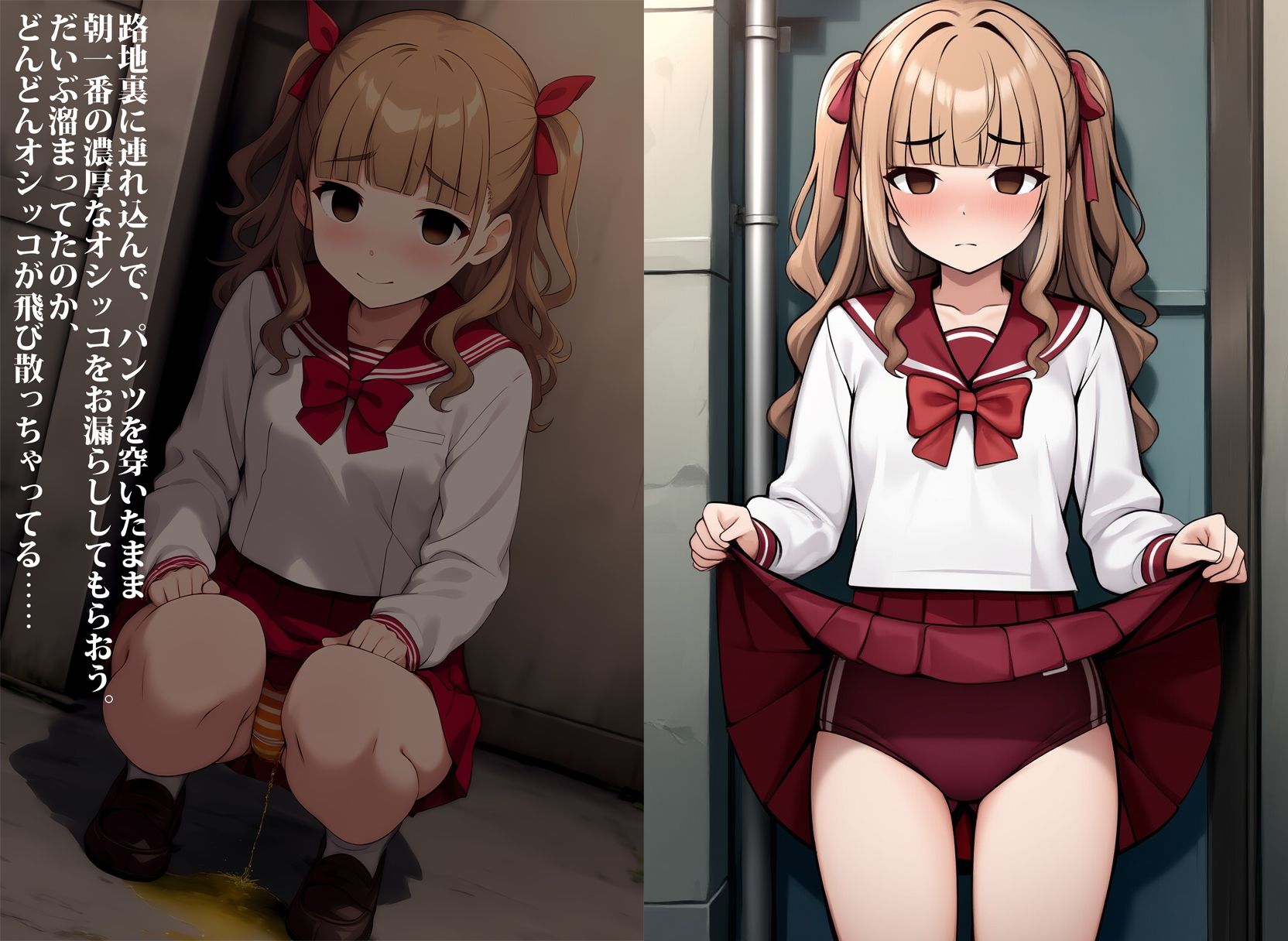 ツンデレ幼馴染を暗示でお漏らし調教中 - サンプル画像 2