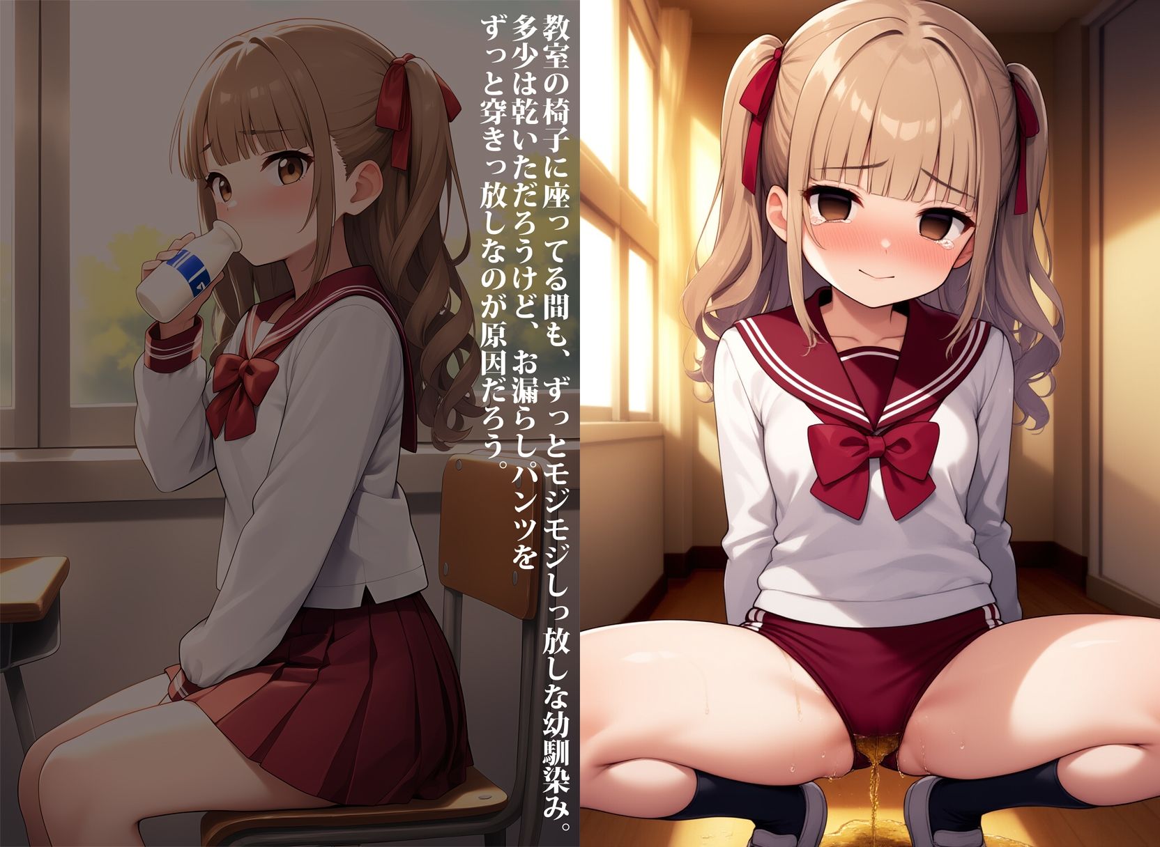 ツンデレ幼馴染を暗示でお漏らし調教中 - サンプル画像 3