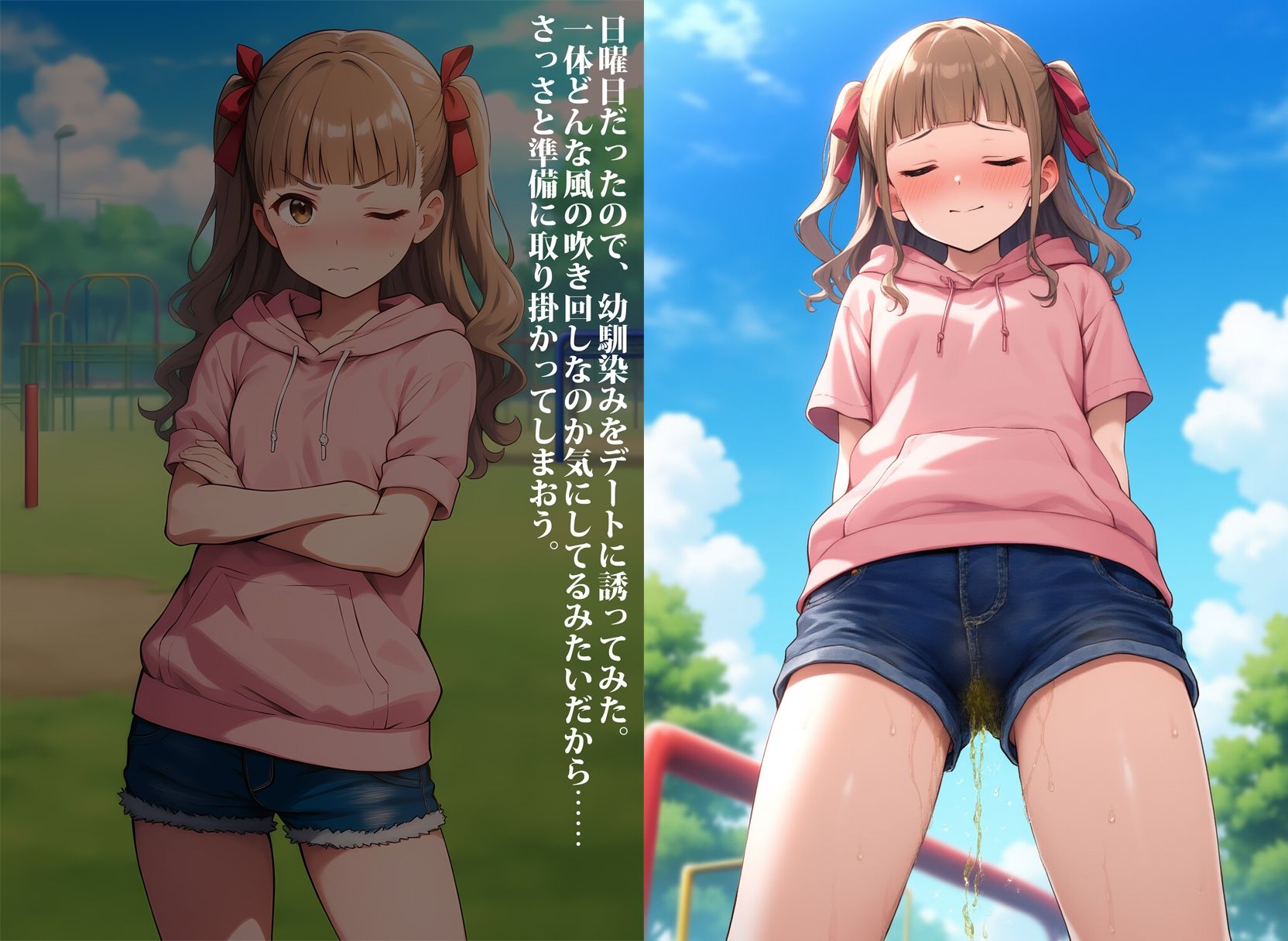 ツンデレ幼馴染を暗示でお漏らし調教中 - サンプル画像 4