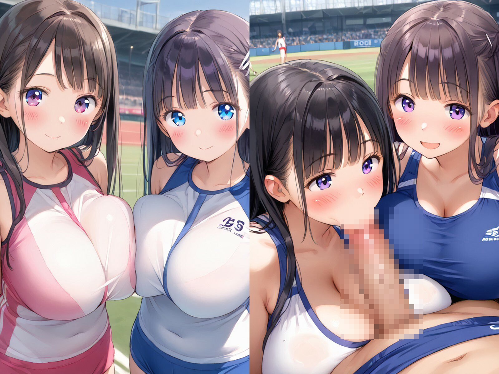 陸上部のJKとハーレムおまんこ - サンプル画像 1