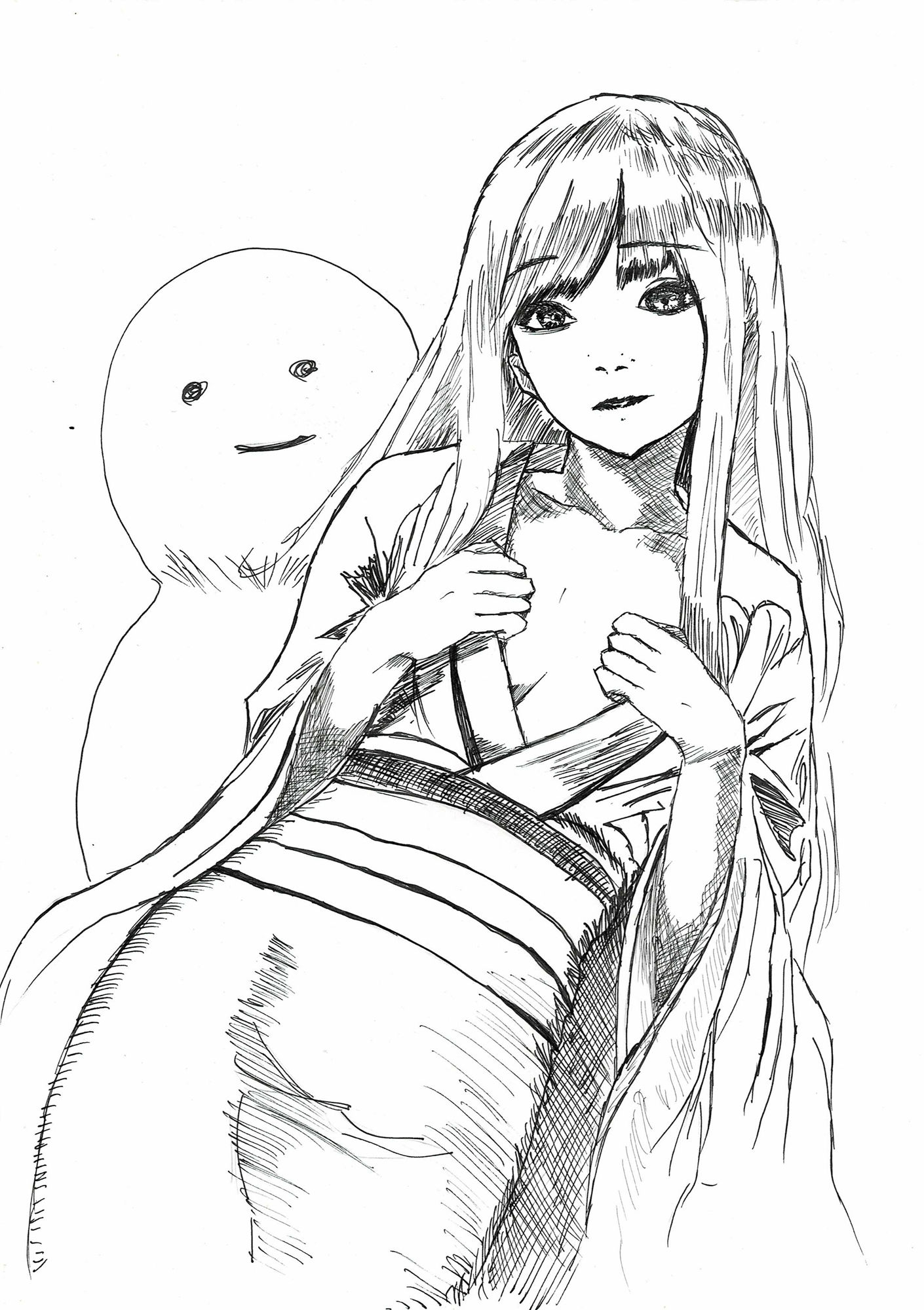 ストラグル美少女アナログイラスト集 - サンプル画像 3