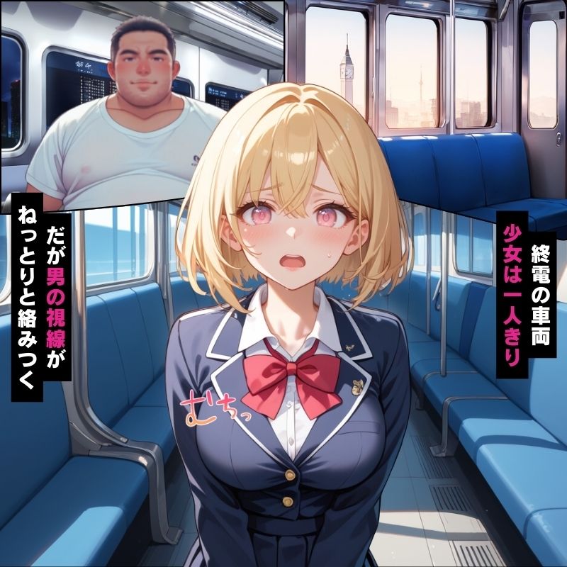 清楚な女子校生が終電で催●調教…無理やり性奴●にされる話【セリフ付き】 - サンプル画像 1