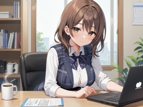 新人巨乳社員のお仕事 - サンプル画像 1