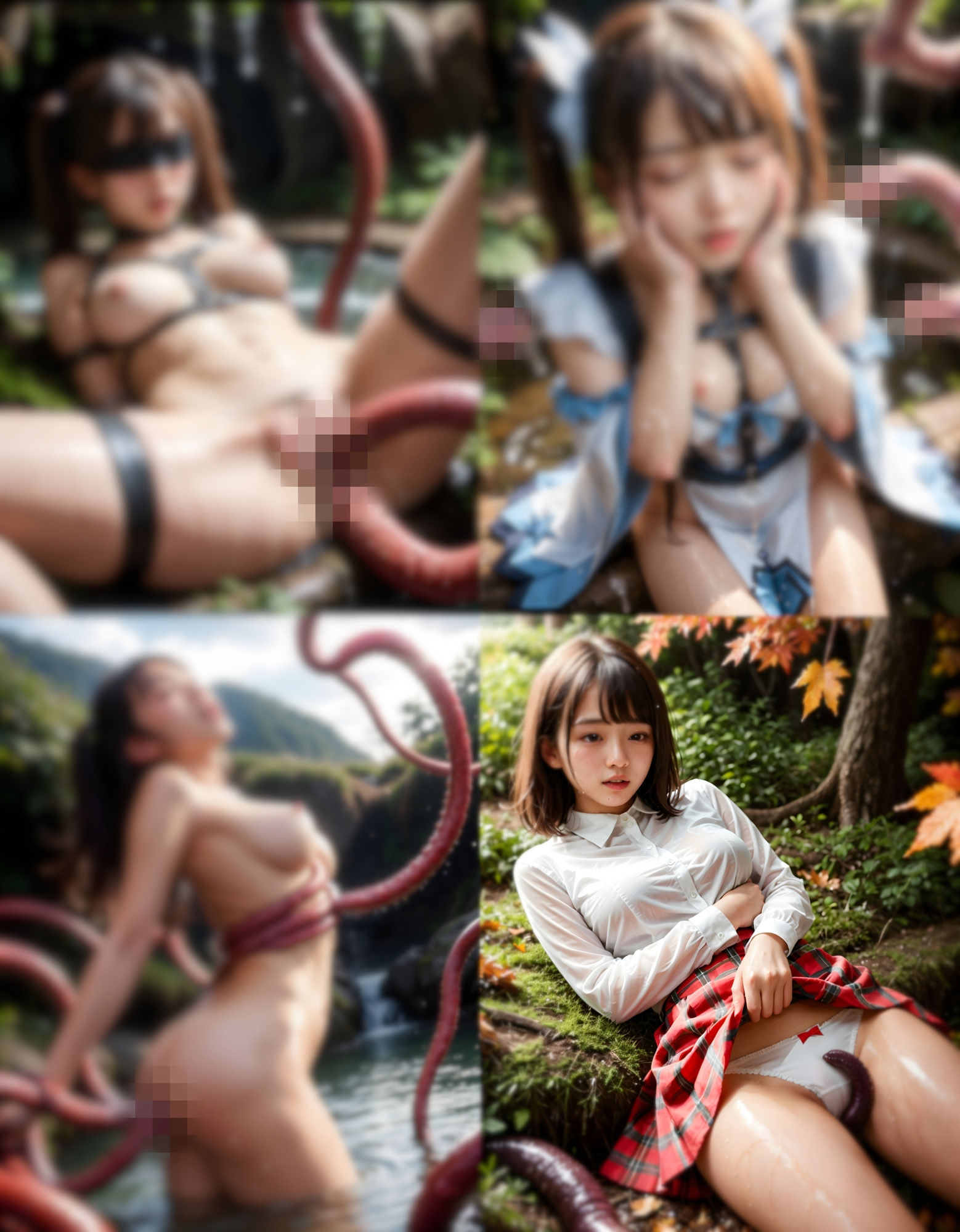 500P 美少女グラビア 触手 第2弾 - サンプル画像 4