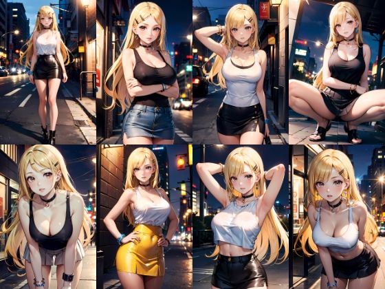 金髪ギャルイラスト集Vol.1 4K R18288枚＋微エロ118枚 - サンプル画像 3