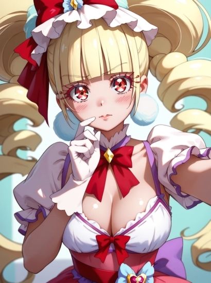 HUGっと！プリキュアのキュアマシェリから送られてきた自撮り写真 - サンプル画像 1