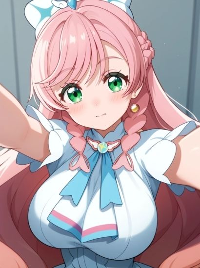 ひろがるスカイ！プリキュアのキュアプリズムから送られてきた自撮り写真 - サンプル画像 1