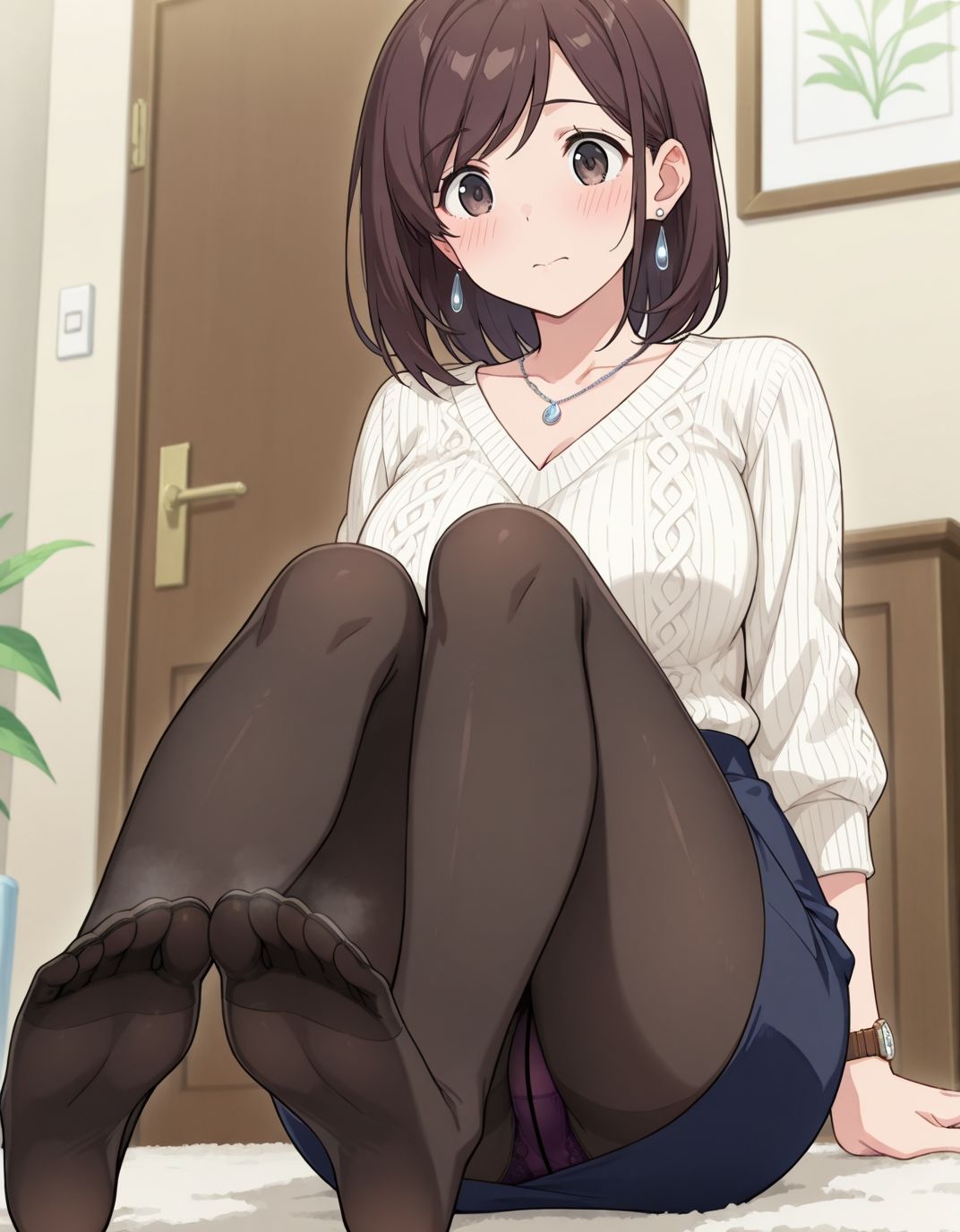 【211枚】盛野紘菜のエロい足コキで大量射精したいっ！【オリジナル】［211 photos］ I want to ejaculate a lot with Morino Hirona erotic footjob！ ［Original］ - サンプル画像 2