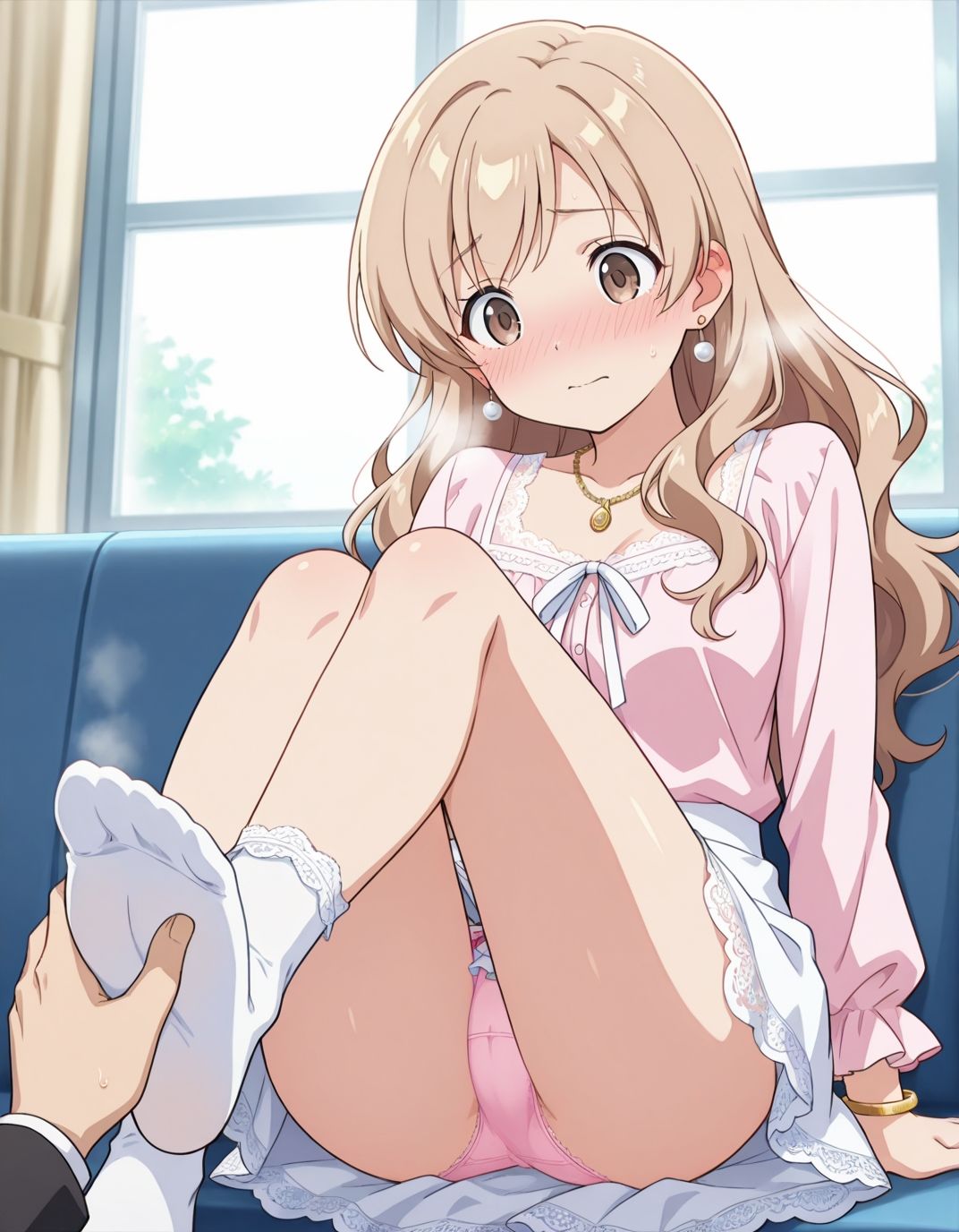 【223枚】岩浦風音のエロい足コキで大量射精したいっ！【オリジナル】［223 photos］ I want to ejaculate a lot with Iwaura Kasane erotic footjob！ ［Original］ - サンプル画像 2