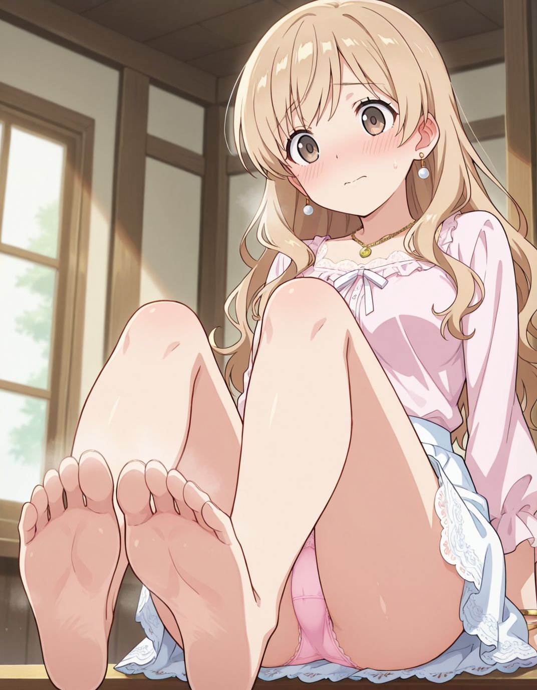 【223枚】岩浦風音のエロい足コキで大量射精したいっ！【オリジナル】［223 photos］ I want to ejaculate a lot with Iwaura Kasane erotic footjob！ ［Original］ - サンプル画像 4