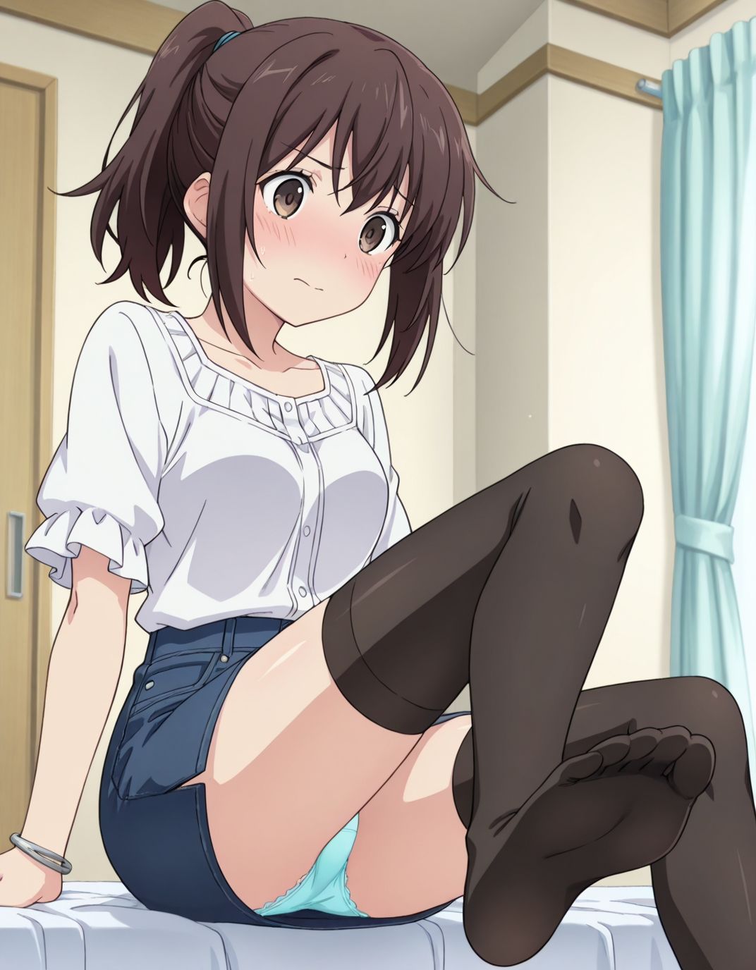 【179枚】呉羽比菜のエロい足コキで大量射精したいっ！【オリジナル】［179 photos］ I want to ejaculate a lot with Kureha Hina erotic footjob！ ［Original］ - サンプル画像 1