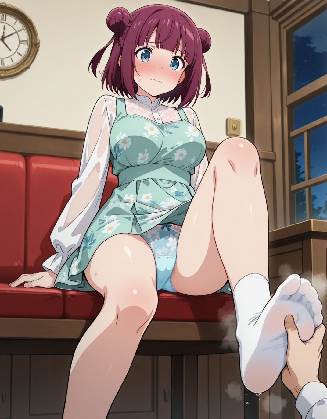 【219枚】隅内裕可のエロい足コキで大量射精したいっ！【オリジナル】［219 photos］ I want to ejaculate a lot with Yuka Sumiuchi erotic footjob！ ［Original］ - サンプル画像 3