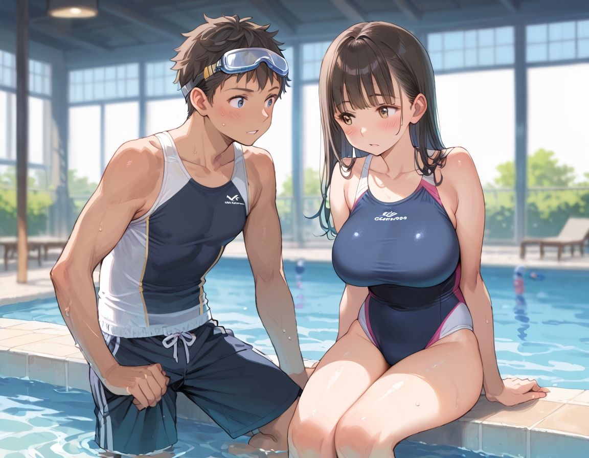 巨乳な妹を中出し支配 水泳部の絶倫兄の過激な性特訓 - サンプル画像 1