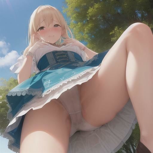 スカートの中、見せてもらってイイですか？  金髪ちゃん編 - サンプル画像 5