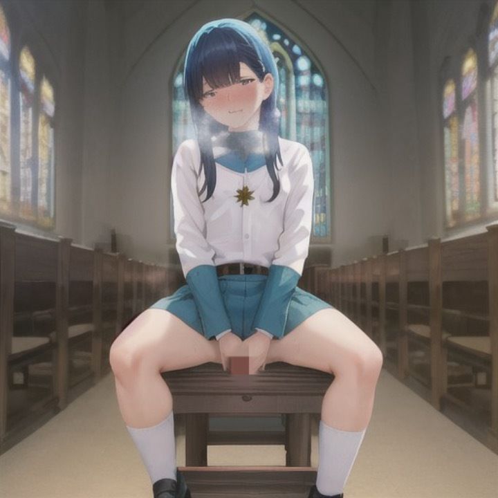 性欲限界突破シスター  青髪ちゃん編 - サンプル画像 1