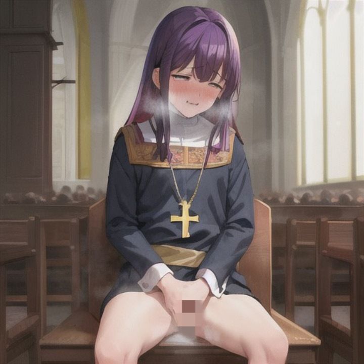 性欲限界突破シスター  紫髪ちゃん編 - サンプル画像 5