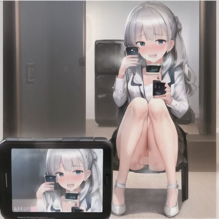 私のエロ自撮り欲しい人いる？  銀髪ちゃん編 - サンプル画像 3