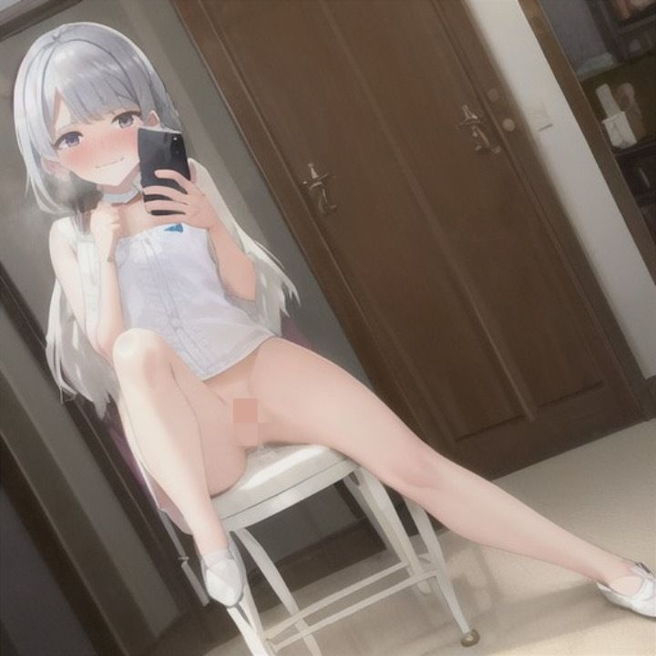 私のエロ自撮り欲しい人いる？  銀髪ちゃん編 - サンプル画像 4