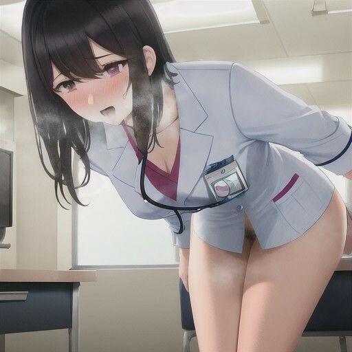 えっちな女医さんがいる病院  黒髪ちゃん編 - サンプル画像 1