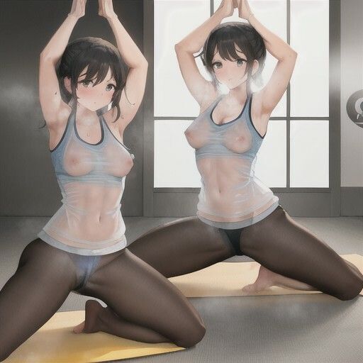 スッケスケ！？エロフィットネスクラブ  黒髪ちゃん編 - サンプル画像 3