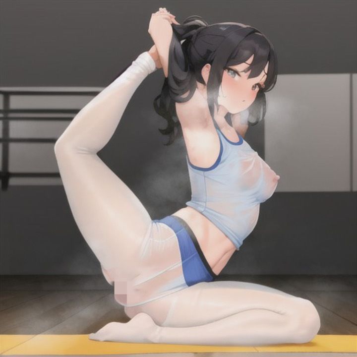 スッケスケ！？エロフィットネスクラブ  黒髪ちゃん編 - サンプル画像 5