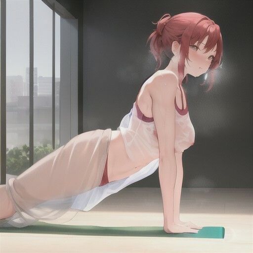 スッケスケ！？エロフィットネスクラブ  赤髪ちゃん編 - サンプル画像 4