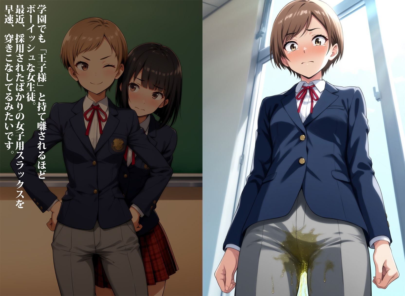 ピタパンスタイル失禁 - サンプル画像 1