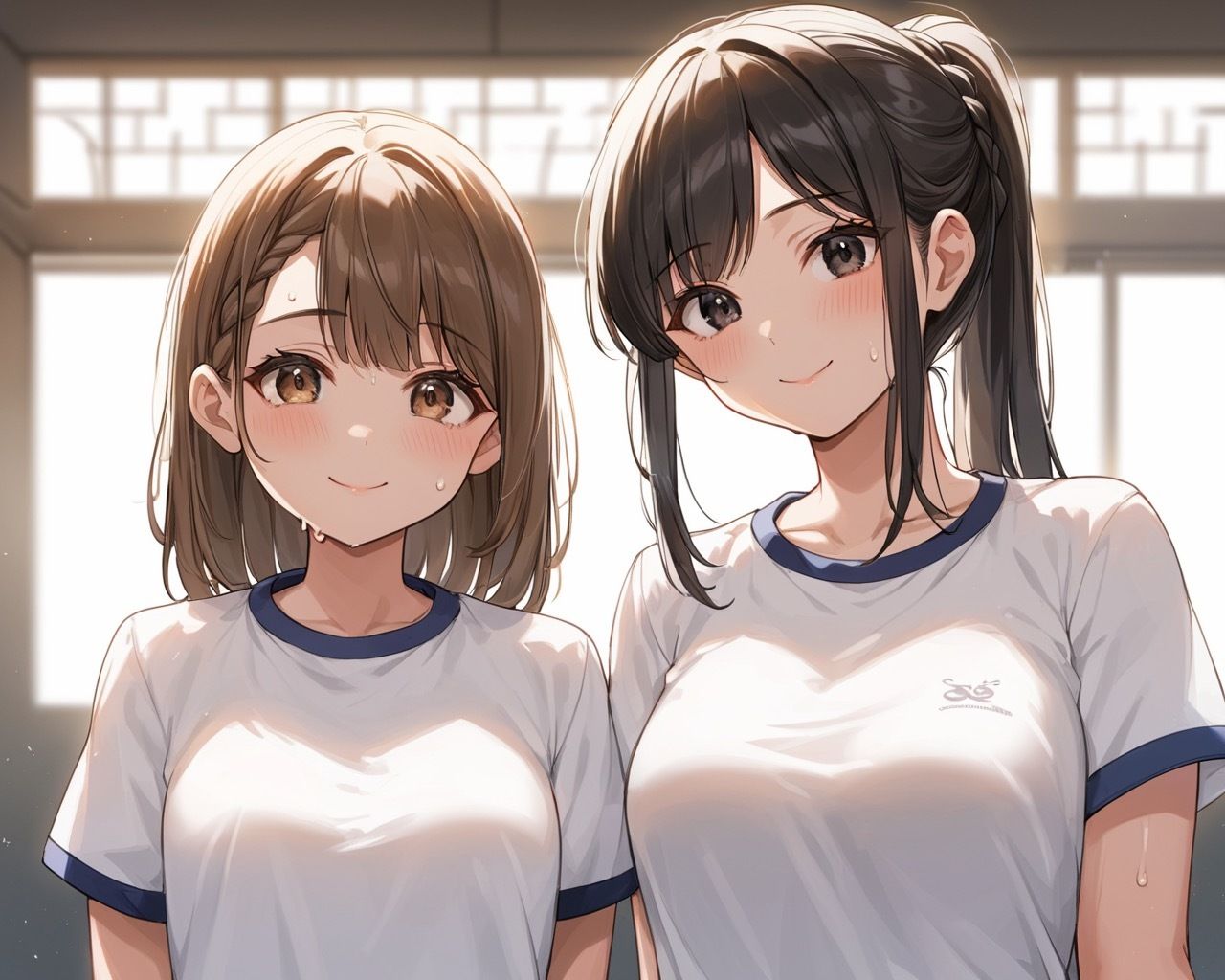 でかおっぱいの妹がともだちを連れてきたので2人まとめて孕ませセックスする - サンプル画像 5